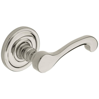 Estate 5445V Classic Estate Levers without Rosettes – Lifetime Polished Nickel