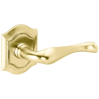 Estate 5447V Bethpage Estate Levers without Rosettes – Lifetime PVD Satin Brass
