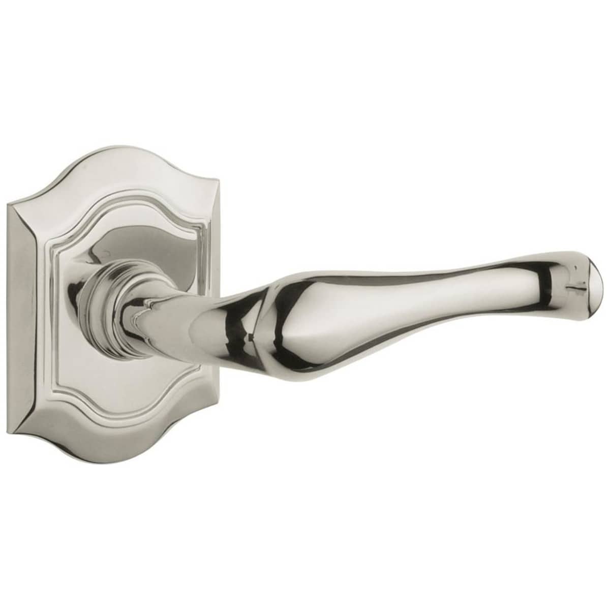 Estate 5447V Bethpage Estate Levers without Rosettes – Lifetime Polished Nickel