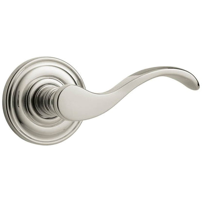 Estate 5455V Privacy Door Lever Set with 5048 Rose – Lifetime Polished Nickel