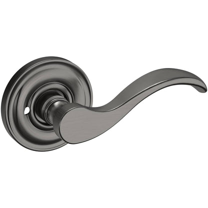 Estate 5455V Privacy Door Lever Set with 5048 Rose – Lifetime Graphite Nickel