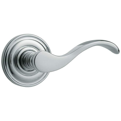 Estate 5455V Privacy Door Lever Set with 5048 Rose – Polished Chrome