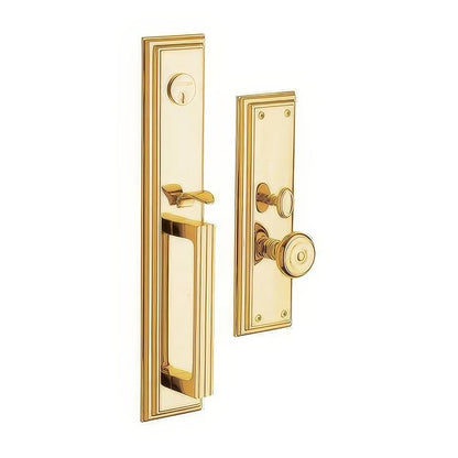 Tremont Baldwin mortise door lock in Lifetime Polished Brass