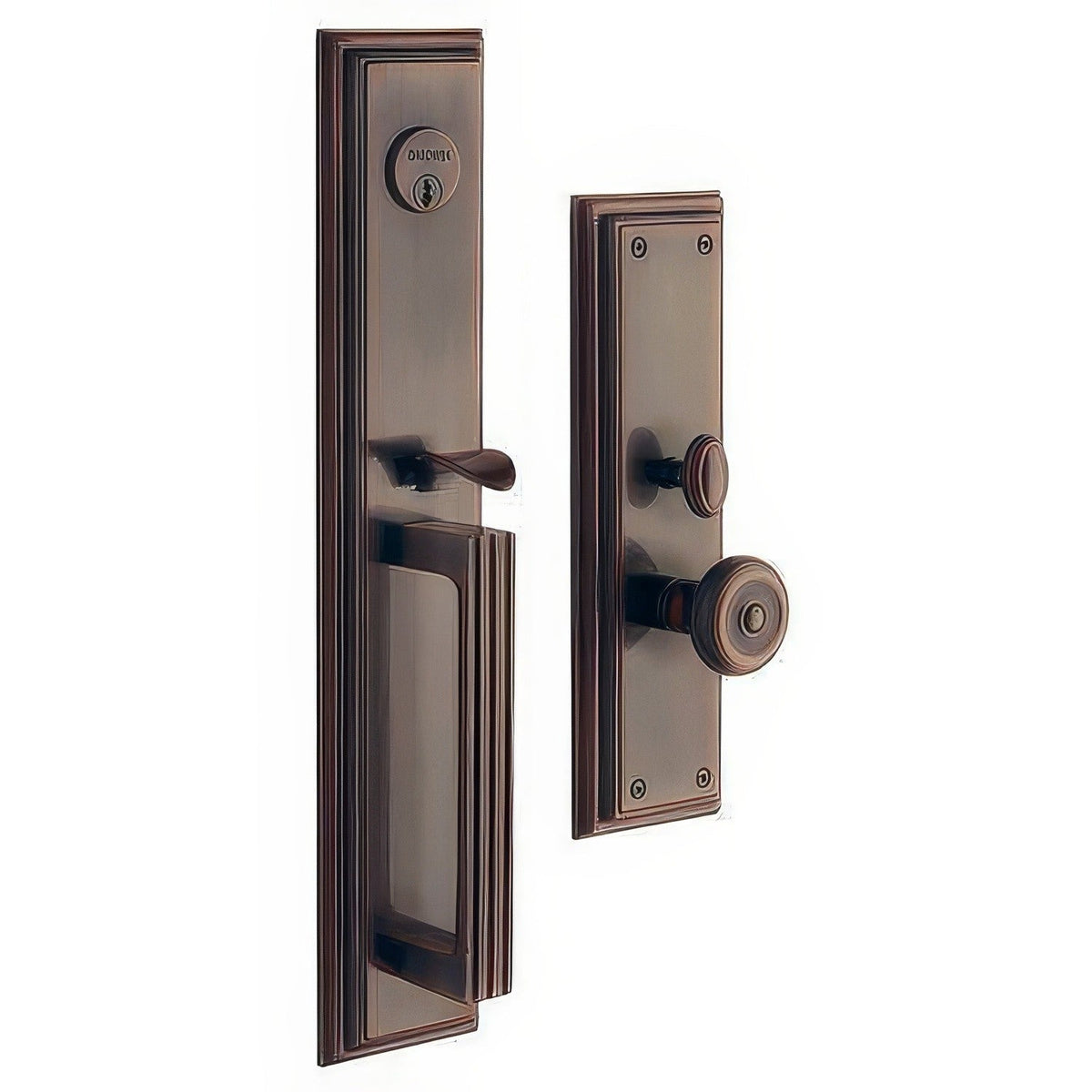 Tremont Baldwin mortise door lock in Venetian Bronze