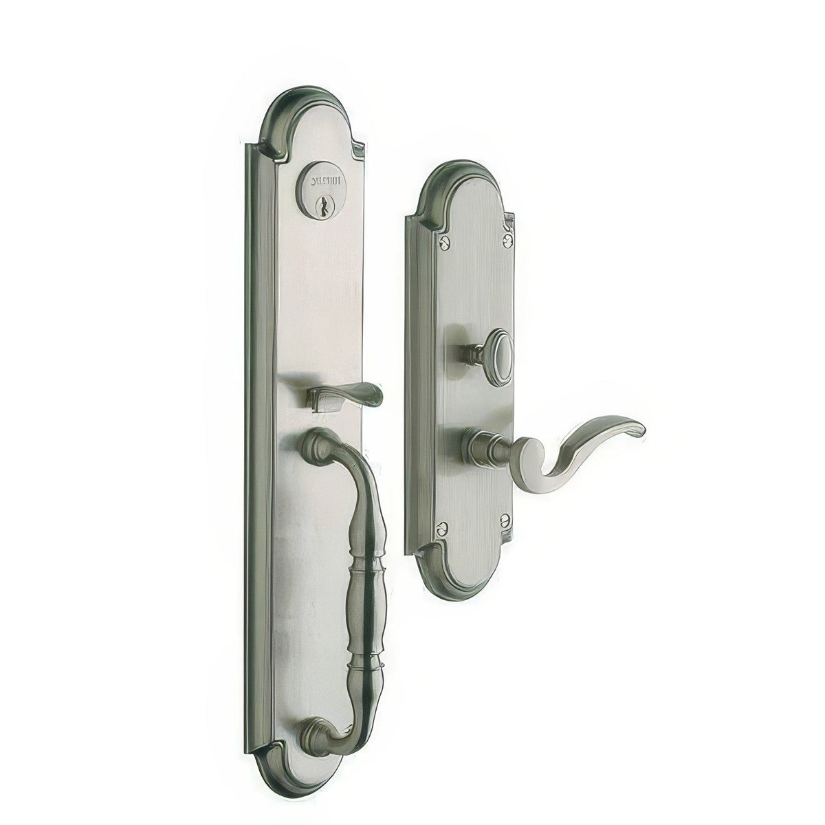Hamilton Baldwin mortise door lock in Lifetime Satin Nickel