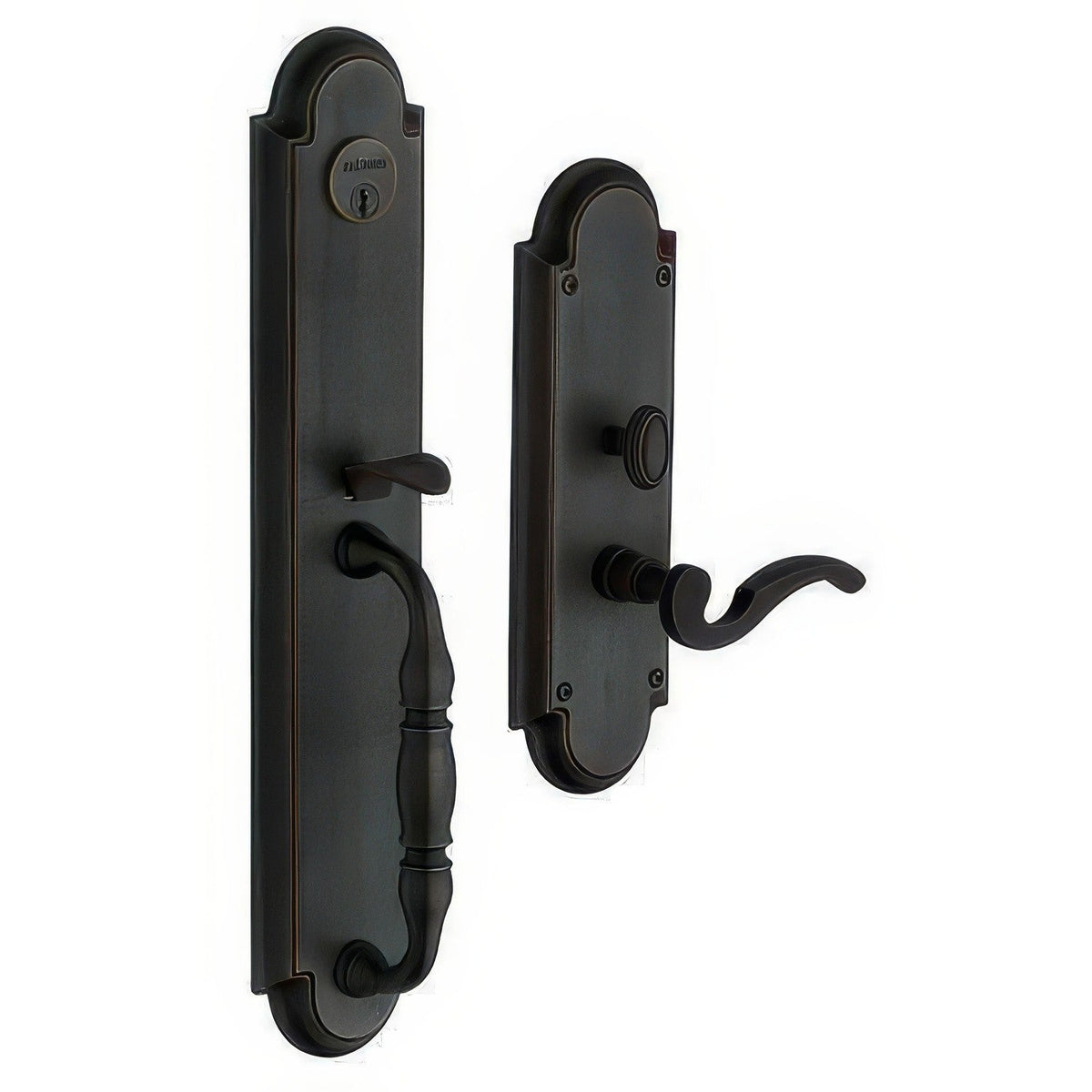 Hamilton Baldwin mortise door lock in Distressed Oil Rubbed Bronze