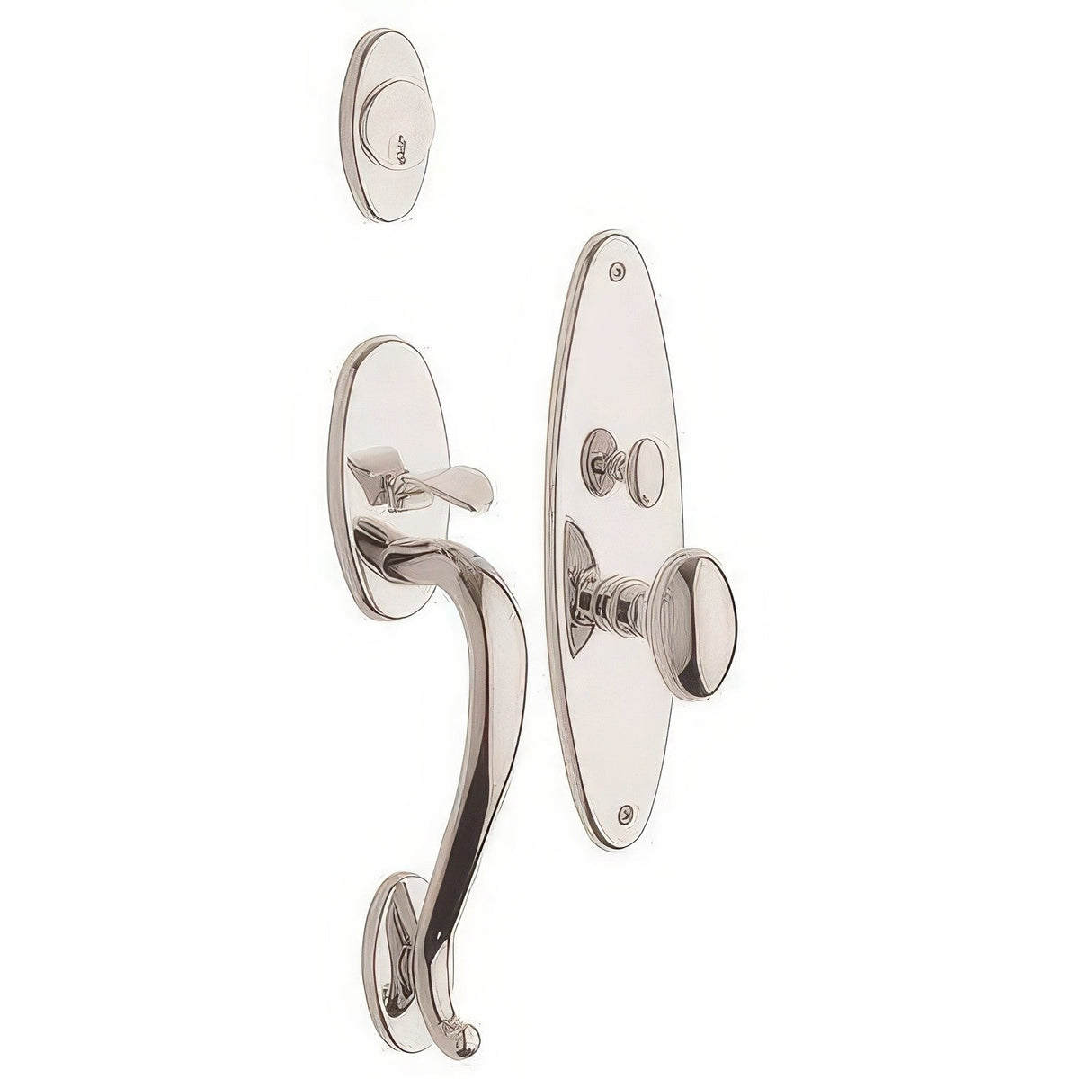 Lexington Baldwin mortise door lock in Lifetime Polished Nickel