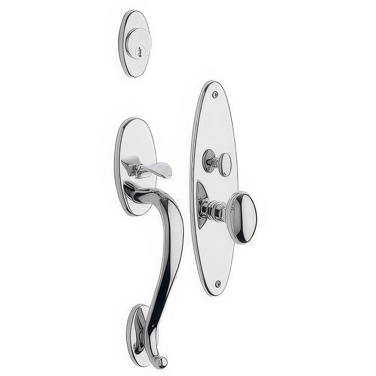 Lexington Baldwin mortise door lock in Polished Chrome