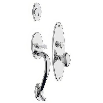 Lexington Baldwin mortise door lock in Polished Chrome