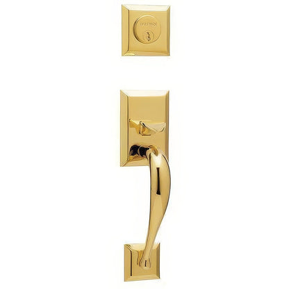 Concord Baldwin mortise door lock in Non-Lacquered Brass
