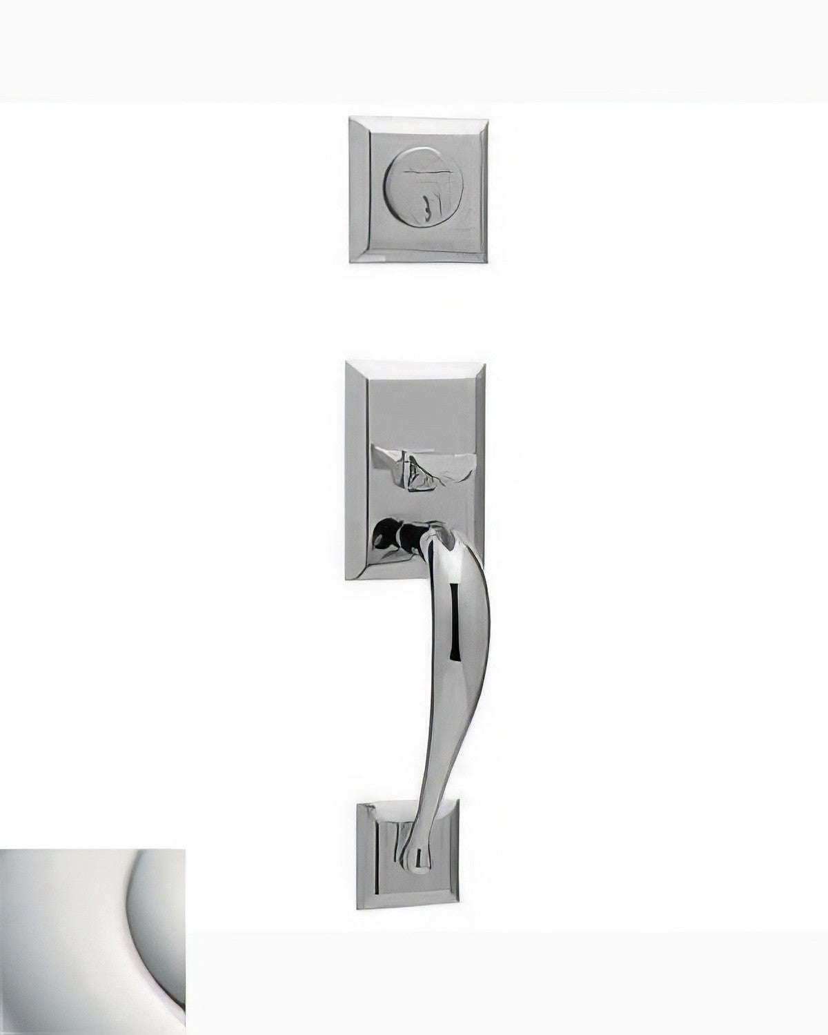 Concord Baldwin mortise door lock in Lifetime Polished Nickel