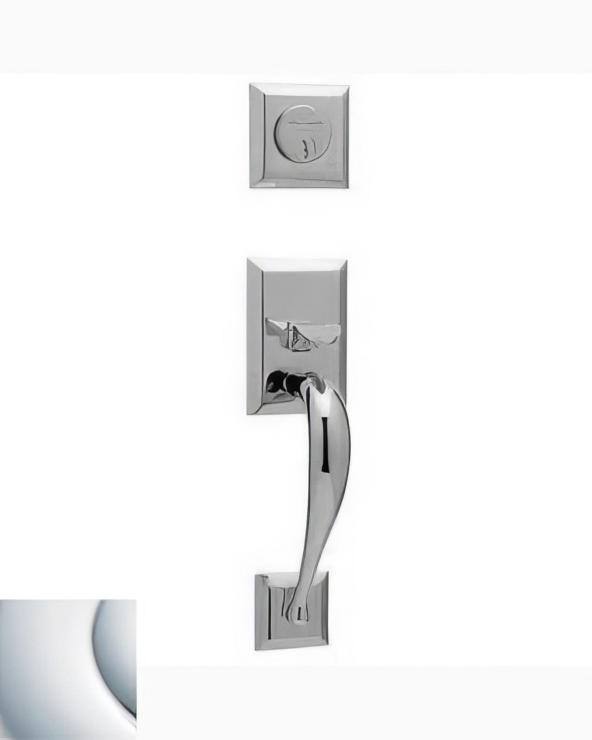 Concord Baldwin mortise door lock in Polished Chrome