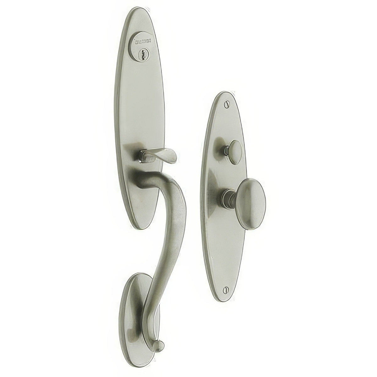 Springfield Baldwin mortise door lock in Lifetime Satin Nickel