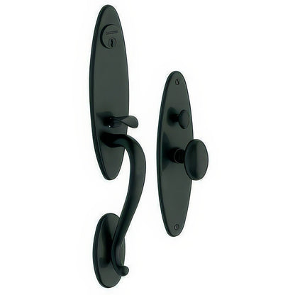 Springfield Baldwin mortise door lock in Satin Black