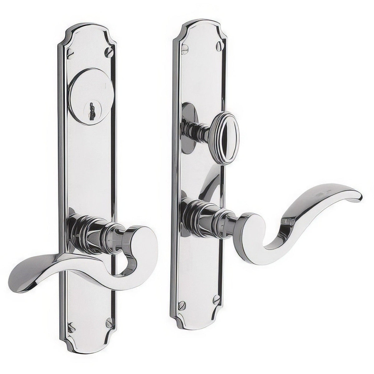 Bismark Baldwin mortise door lock in Polished Chrome