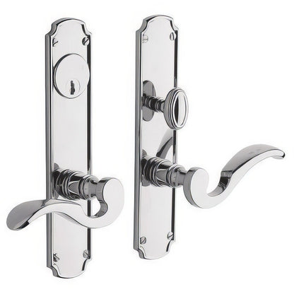 Bismark Baldwin mortise door lock in Polished Chrome