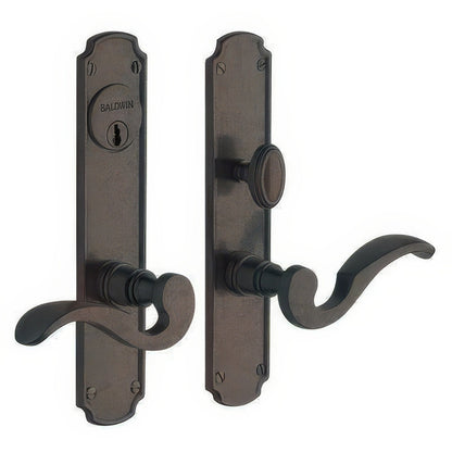 Bismark Baldwin mortise door lock in Distressed Oil Rubbed Bronze