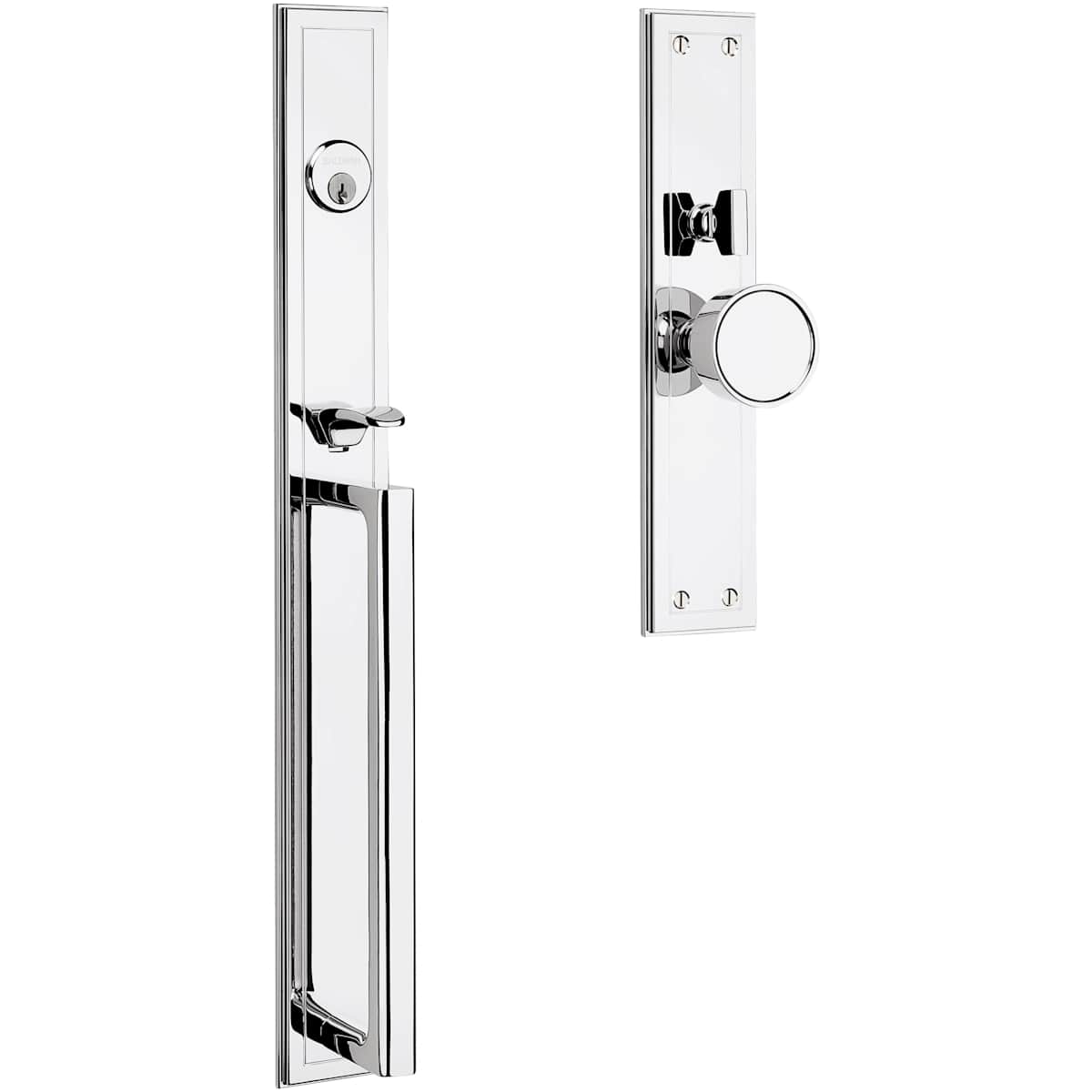 Baldwin Hollywood Hills Mortise Handleset Trim - Oil Rubbed Bronze - Full Dummy