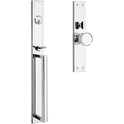 Baldwin Hollywood Hills Mortise Handleset Trim - Oil Rubbed Bronze - Full Dummy