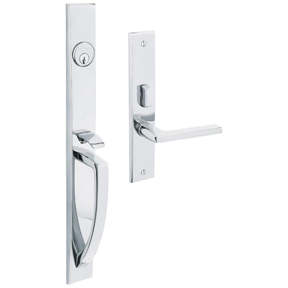 Baldwin Lakeshore Mortise Handleset Trim with 5162 Lever - Oil Rubbed Bronze - Right Hand Full Dummy