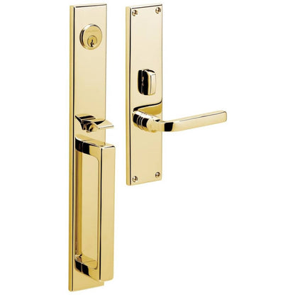 Baldwin Minneapolis 16" Mortise Handleset Trim - Lifetime Satin Nickel - Right Hand Full Dummy