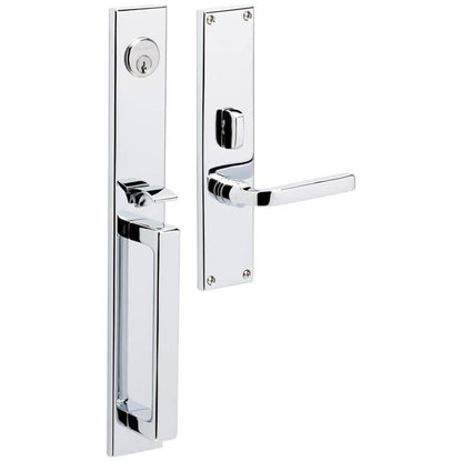 Baldwin Minneapolis 16" Mortise Handleset Trim - Oil Rubbed Bronze - Right Hand Full Dummy