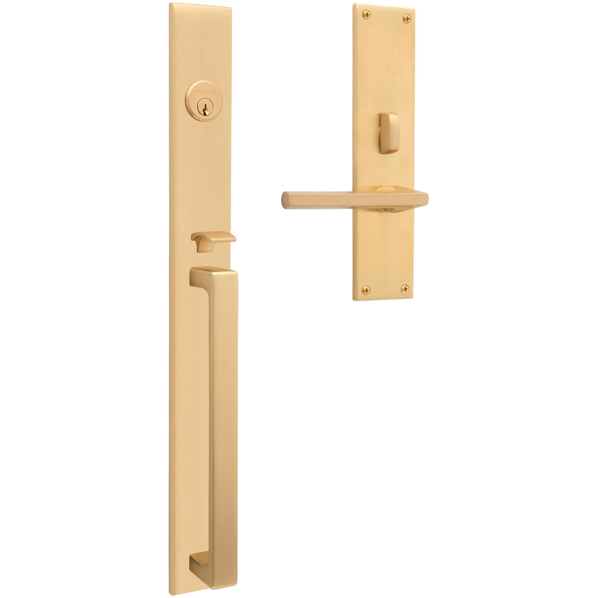 Baldwin Minneapolis 20" Mortise Handleset Trim - Venetian Bronze - Right Hand Full Dummy