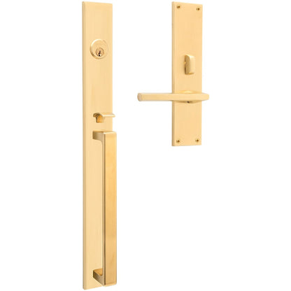Baldwin Minneapolis 20" Mortise Handleset Trim - Lifetime Polished Nickel - Right Hand Full Dummy