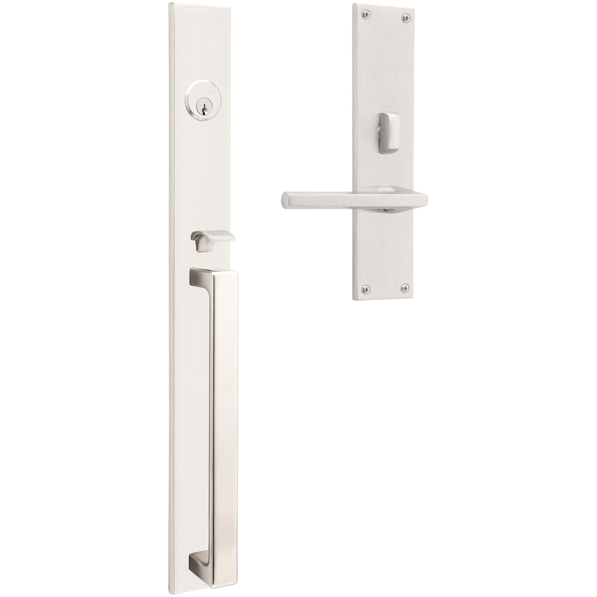 Baldwin Minneapolis 20" Mortise Handleset Trim - Lifetime Satin Brass - Right Hand Full Dummy