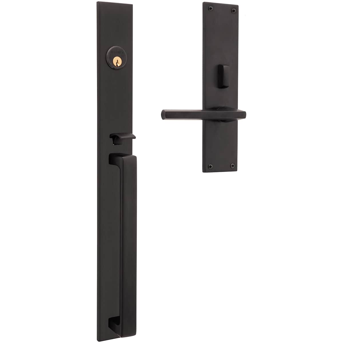 Baldwin Minneapolis 20" Mortise Handleset Trim - Lifetime Satin Nickel - Right Hand Full Dummy