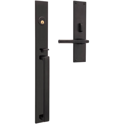 Baldwin Minneapolis 20" Mortise Handleset Trim - Lifetime Satin Nickel - Right Hand Full Dummy