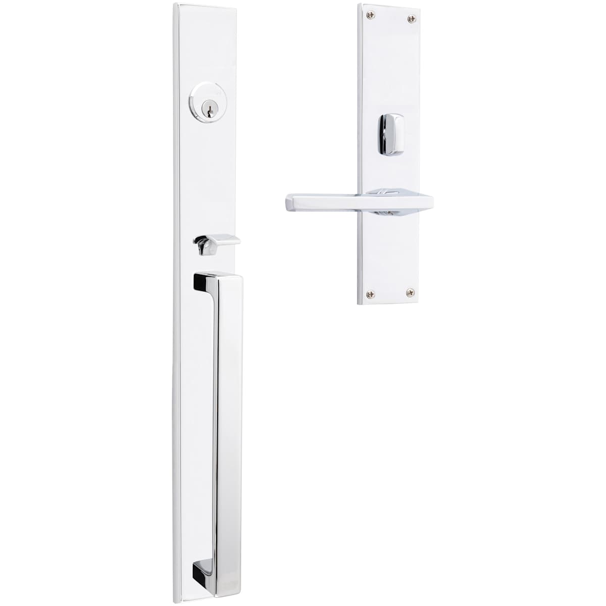 Baldwin Minneapolis 20" Mortise Handleset Trim - Oil Rubbed Bronze - Right Hand Full Dummy