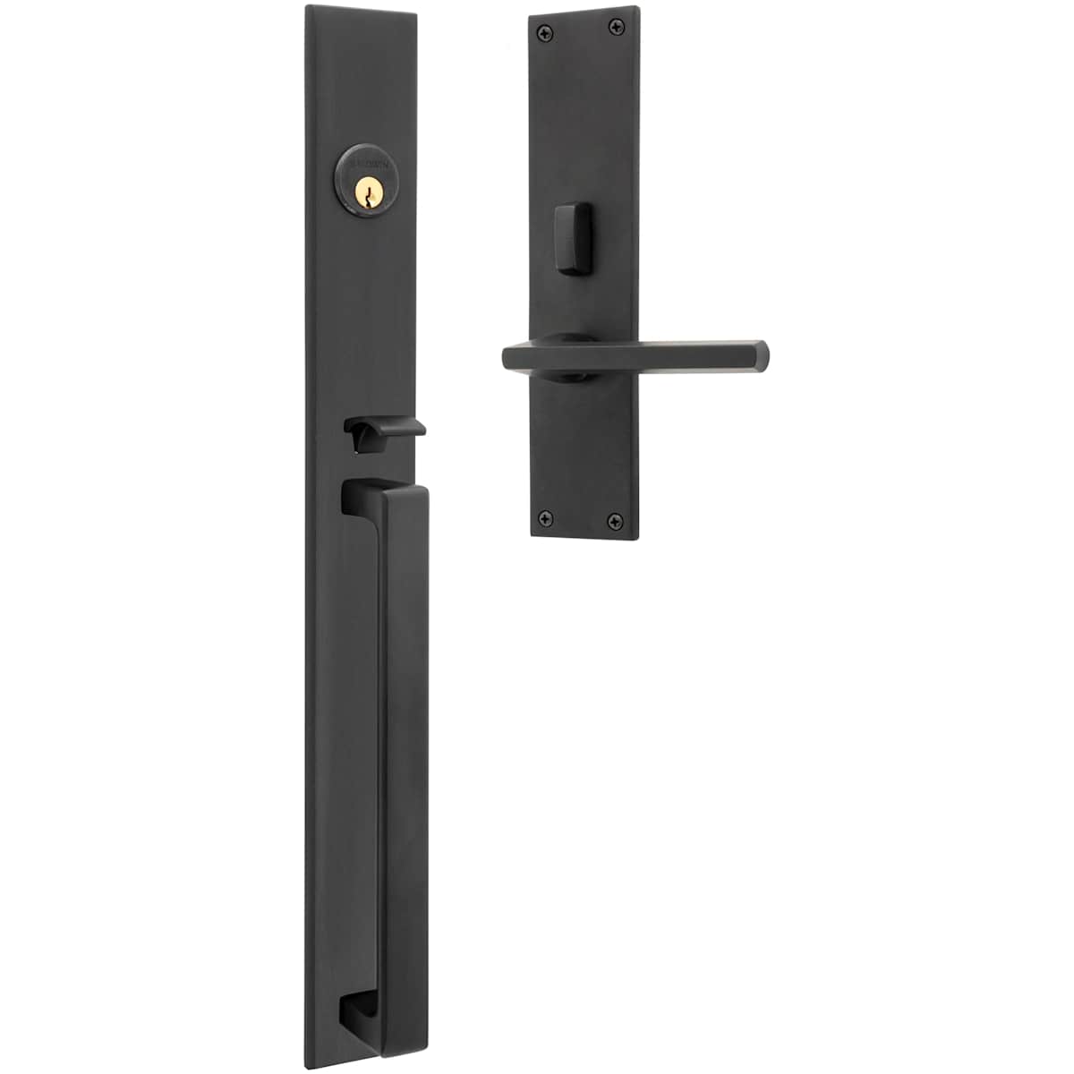 Baldwin Minneapolis 20" Mortise Handleset Trim - Vintage Brass - Right Hand Full Dummy