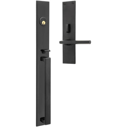 Baldwin Minneapolis 20" Mortise Handleset Trim - Vintage Brass - Right Hand Full Dummy