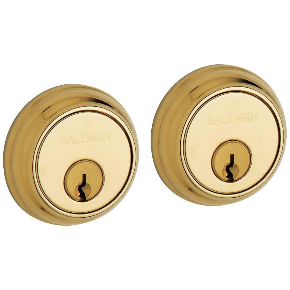 8021 Baldwin Baltimore Traditional Double Cylinder Deadbolt - Lifetime Polished Brass