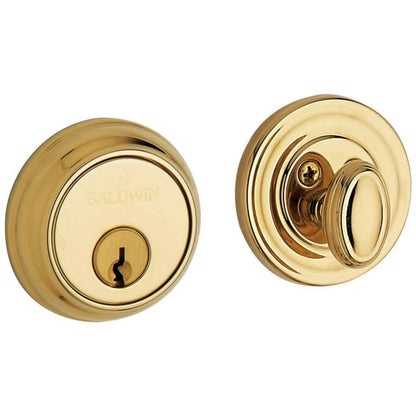 Estate 8031 Single Cylinder Keyed Entry Deadbolt – Lifetime Polished Brass