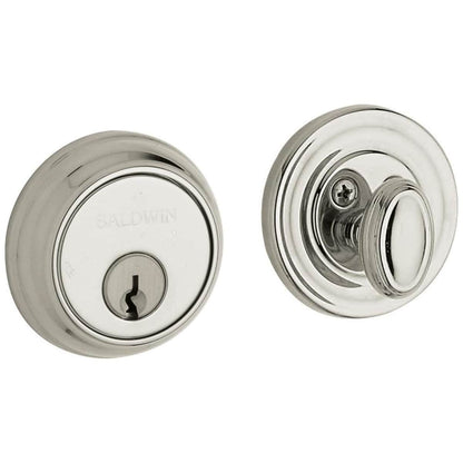 Estate 8031 Single Cylinder Keyed Entry Deadbolt – Lifetime Polished Nickel