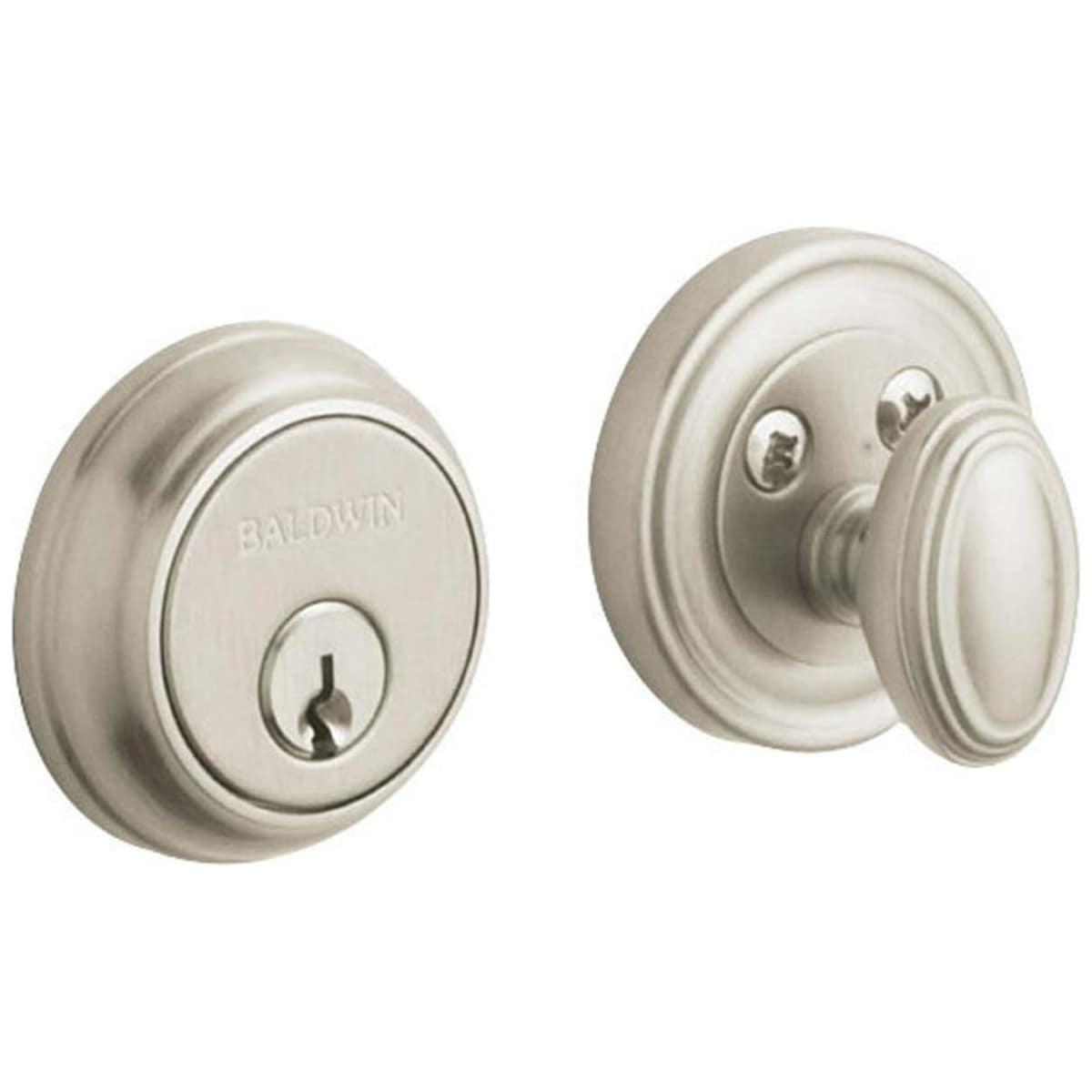 Estate 8031 Single Cylinder Keyed Entry Deadbolt – Lifetime Satin Nickel