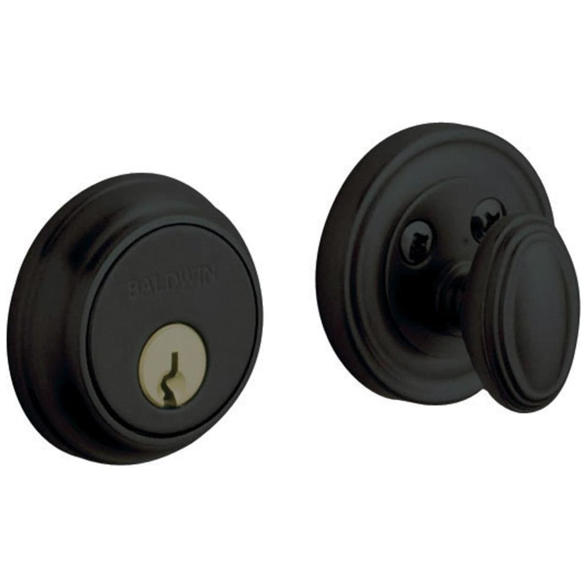Estate 8031 Single Cylinder Keyed Entry Deadbolt – Satin Black