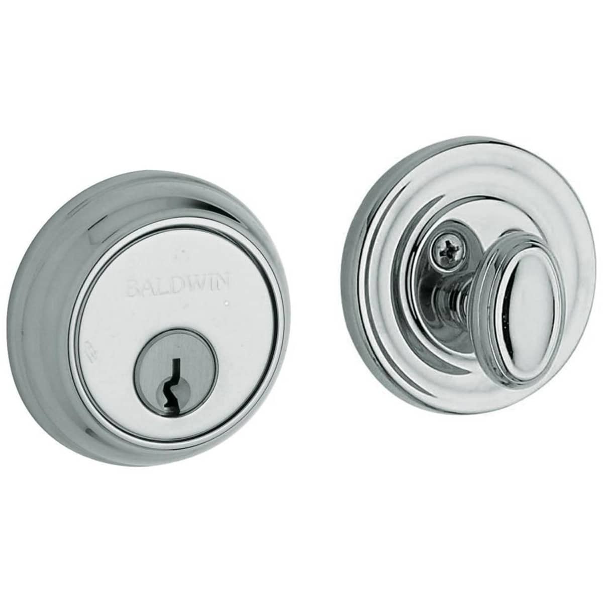 Estate 8031 Single Cylinder Keyed Entry Deadbolt – Polished Chrome