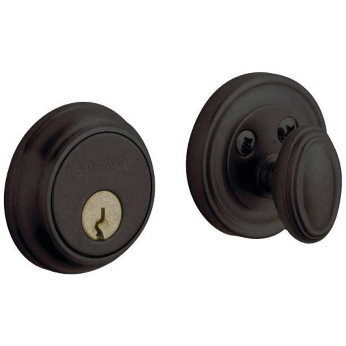 Estate 8031 Single Cylinder Keyed Entry Deadbolt – Distressed Oil Rubbed Bronze