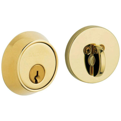 8041 Baldwin Contemporary Single Cylinder Deadbolt - Lifetime Polished Brass