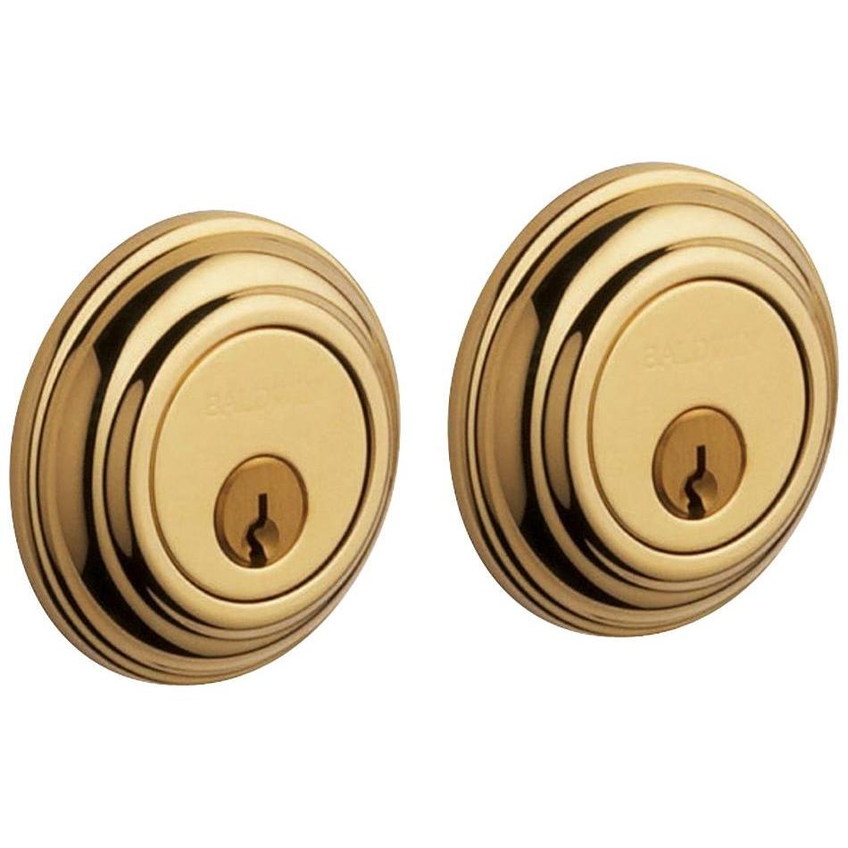8232 Baldwin Baltimore Traditional Double Cylinder Deadbolt - Lifetime Polished Brass
