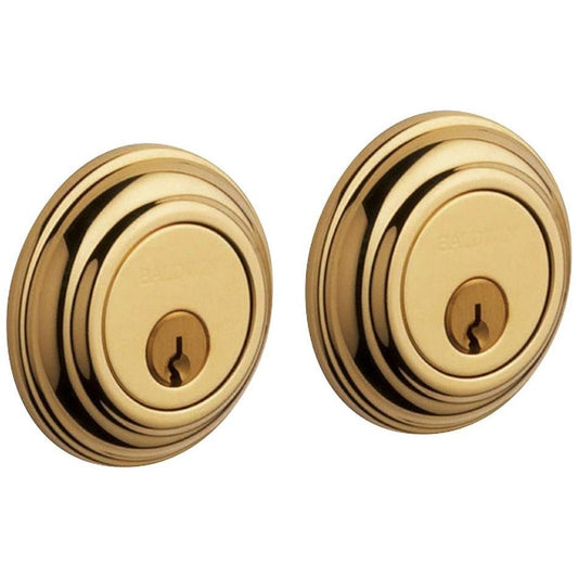 8232 Baldwin Baltimore Traditional Double Cylinder Deadbolt - Lifetime Polished Brass