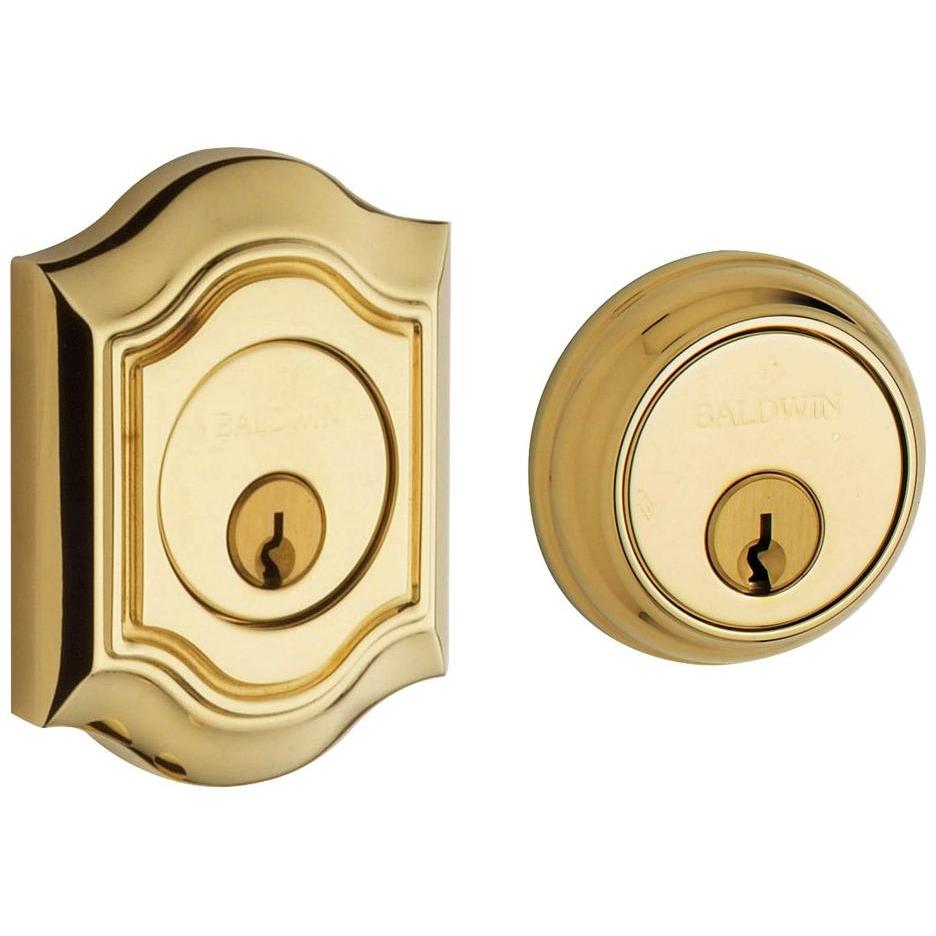 8238 Baldwin Bethpage Double Cylinder Deadbolt - Lifetime Polished Brass