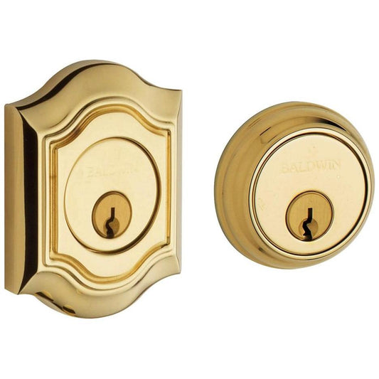 8238 Baldwin Bethpage Double Cylinder Deadbolt - Lifetime Polished Brass