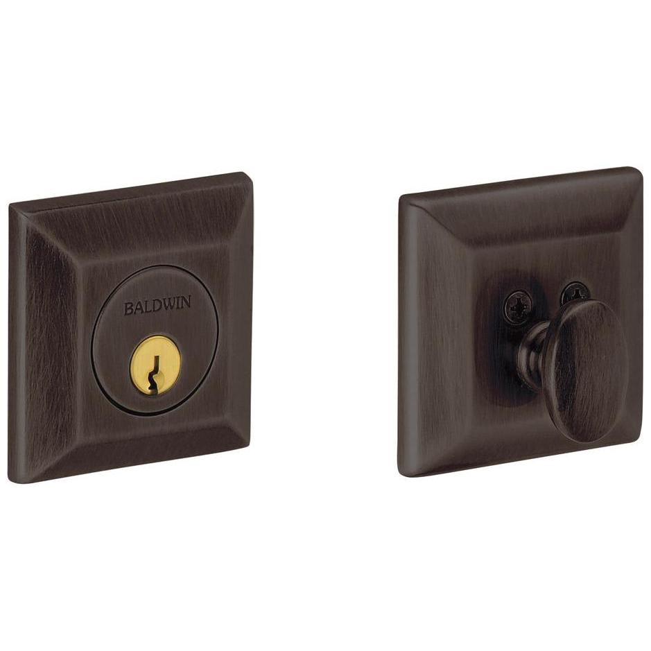 8254 Baldwin Squared Single Cylinder Deadbolt