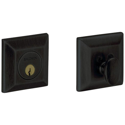 8254 Baldwin Squared Single Cylinder Deadbolt