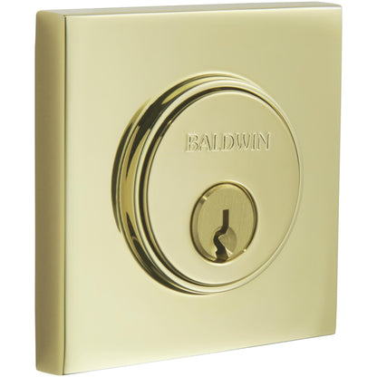 8260 Baldwin Hollywood Hills Single Cylinder Deadbolt - Lifetime Polished Brass