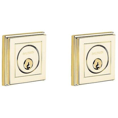 8261 Baldwin Hollywood Hills Double Cylinder Deadbolt - Lifetime Polished Brass